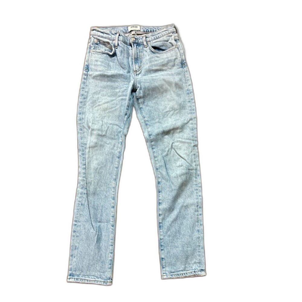 AGOLDE Toni Straight Leg Jeans Light Wash Blue Size 25 Minimalist
